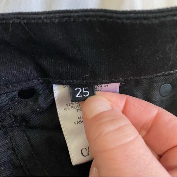 Aritzia The Castings Mid Rise Skinny Jean Black size 25 - Picture 11 of 16